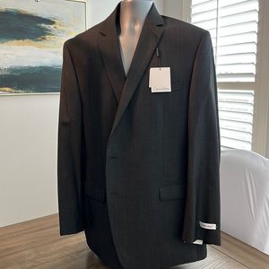 NWT Calvin Klein Suit Jacket size 46 long, slim‎ fit
